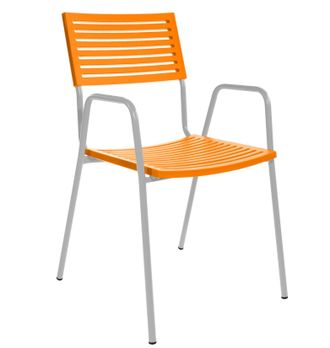 Schubiger M&ouml;bel Gartenstuhl Bodensee Lamello mit Armlehne