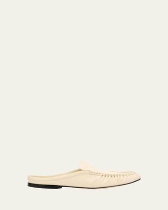 Vince Tevin Leather Loafer Mules