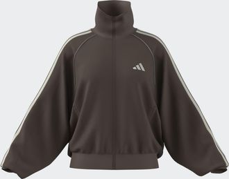 adidas Trainingsjacke ADIDAS SPORTSWEAR STSV TRACK TOP, Damen, Gr. XXL, earth strata, sanftes wei&szlig;, Obermaterial: 59% Polyester, 41% Baumwolle, normal, Jacke