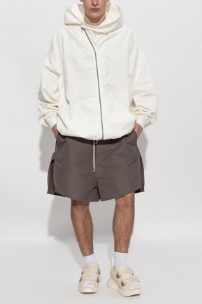 Rick Owens Hoodie Mountain Hun, Mens, White