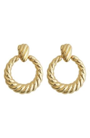 Panacea Twist Door Knocker Earrings in Gold at Nordstrom