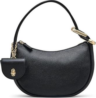 Marc Jacobs The Dual Hobo Bag Womens Handbags Black, Leather