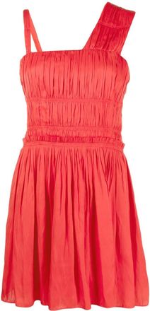 Zadig&Voltaire Roselie satin pleated dress - women - Polyester/Cotton - S - Red