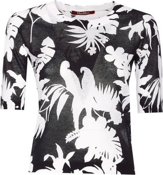 Max Mara Top girocollo - Nero