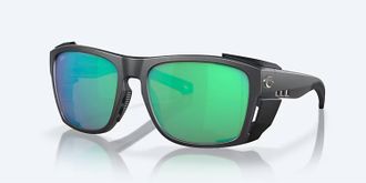 Costa Unisex King Tide 6 Polarized Sunglasses In Black Pearl Green Mirror