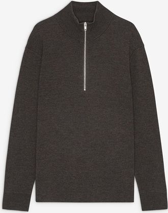 Nn.07 Pullover mit Stehkragen aus Wolle Harald