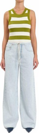 Daze Madison Wide Leg Jean In Baby Talk