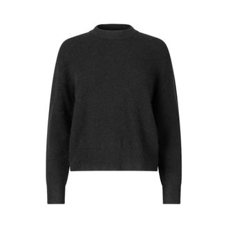 Sams&oslash;e & Sams&oslash;e Anour O-N Pullover - Dames - Ronde hals truien - Zwart - XS - Wol - Truien & Vesten