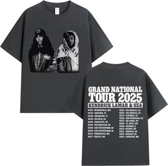 Generic SZA Jersey Style Unisex Tee, Eco-Friendly Cotton, R&B Fan Gift for Concerts, Black (Dark Grey,S)