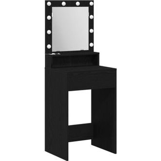 vidaXL Vidaxl - Dressing Table Black oak 50 x 41 x 135 cm Engineered wood
