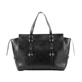 Gucci Borsa a mano in pelle traforata goffrata Pre-owned - - Pre-owned - Donna - Nero - ONE SIZE