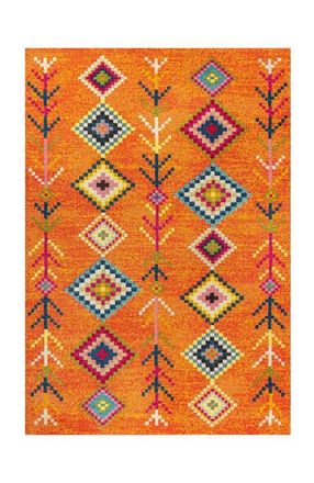 Jonathan Y Designs Love Geometric Area Rug in Orange/multi at Nordstrom, Size 4Ft 0In X 6Ft 0In