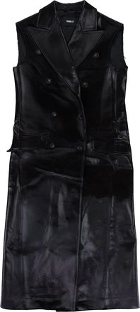 Yang Li SLEEVELESS BLACK COAT