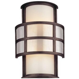 Hudson Valley Lighting Discus Aplique De Pared 2 Luces Grafito, Cristal, Ip44