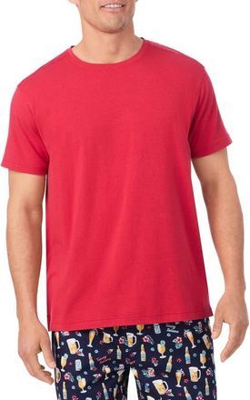 Tommy Bahama Solid Cotton & Modal Crewneck T-Shirt in Red at Nordstrom, Size X-Large