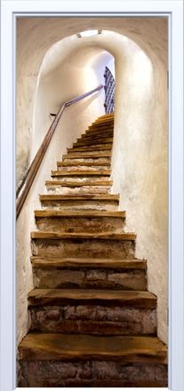 OEM Adhesivo De Tela Para Puertas, Escalera De Caracol Antigua, Castillo 733pd