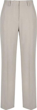 ottod'Ame Palazzo Broek - Dames - Straight fit broeken - Beige - 2XS - Polyester - Broeken
