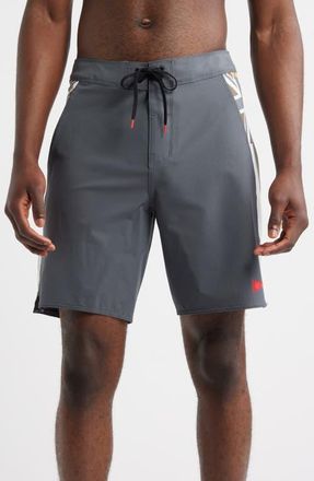 Florence Pro Hawaii Water Repellent Board Shorts in Charcoal at Nordstrom, Size 30