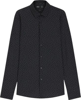 HUGO BOSS Hombre, Camisas, Negro, Talla: XL