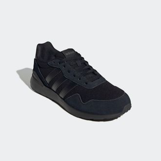 adidas Sneaker ADIDAS SPORTSWEAR RUN 60S 4.0, Herren, Gr. 44,5, schwarz (core schwarz, core schwarz, core schwarz), Leder, Textil, Schuhe Sneaker