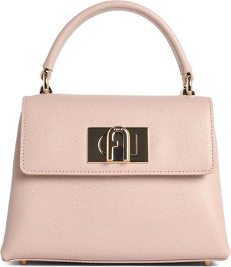 Furla Hammered leren schoudertas - Roze