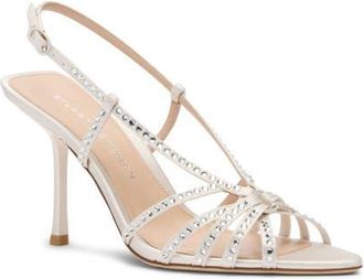 Stuart Weitzman Carlyle Sandal 85 in Cream/cream at Nordstrom, Size 8.5