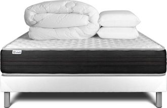 VITALIT Pack Colch&oacute;n Blanco Espuma Viscoel&aacute;stica 160 X 200