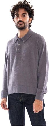 Edwin Dex Polo Sweater - - Tops - Uomo - Grigio - XL
