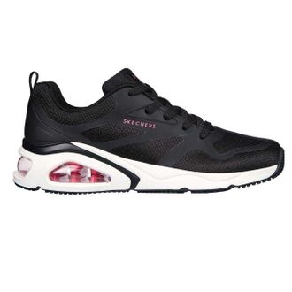 Skechers Dames/Dames Tres Air Uno Revolution-Airy Skech-Air Trainers (Zwart/roze)