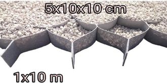 OEM Estabilizador De Grava 5cm De Altura (10x10cm) - 1x10m - 10m2
