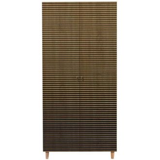 Dmora Guardaroba 2 ante Astilbe, Mobile camera da letto, Cabina armadio portabiti, Armadio appendiabiti, 90x52h192 cm, Quercia - Dmora