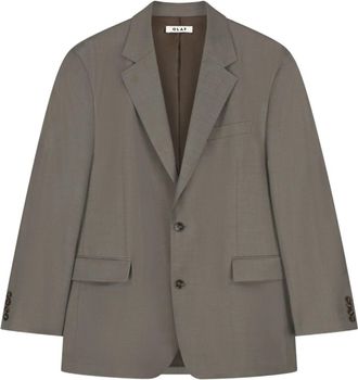 Olaf Hussein Olaf Wool Blazer Jas Bruin M260509 - Heren - Blazers - Bruin - S - Wol - Jassen