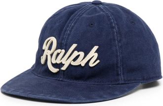 Polo Ralph Lauren logo baseball cap - men - Cotton - One Size - Blue