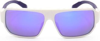 adidas Mens White Rectangular Sunglasses SP0038-21Z-2