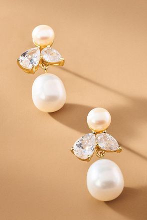 Shashi Cecillia Pearl Drop Earrings
