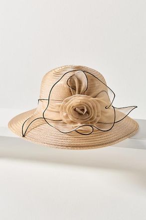 San Diego Hat Company Rosette Organza Boater