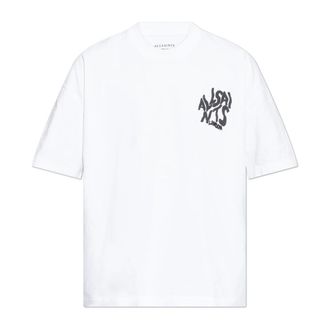 AllSaints Tops, Heren, Wit, L, Katoen, Orlando T-Shirt