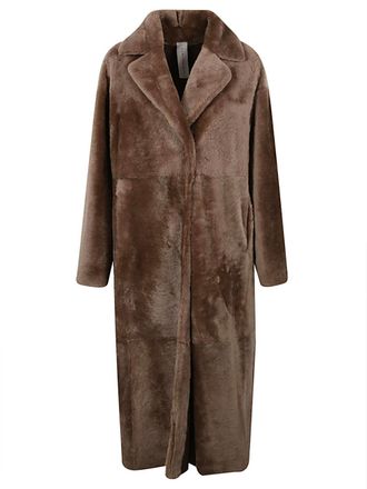 Furling Womens V -Neck, Slit Behind