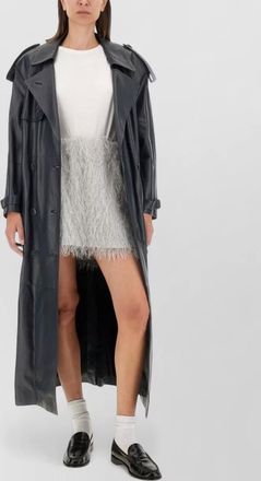 Salvatore Santoro leather trench coat