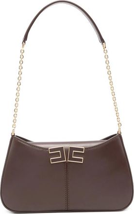 Elisabetta Franchi Logo Chain Shoulder Bag