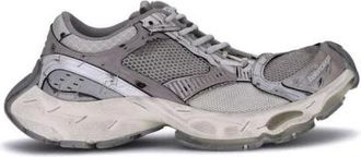 Balenciaga Sneakers, male, Gray, Size: 11 US Deconstructed Stapler Sneakers with Avant-Garde Details