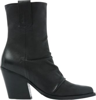VIA VAI Gioia Stella zwarte enkellaarsjes - Dames - Cowboylaarzen - Zwart - 41 EU - Leer - Schoenen