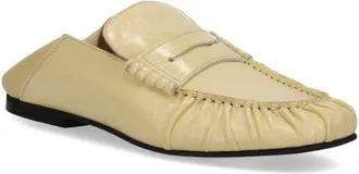 Alohas Aven Flat Mule in Patent Pale Yellow at Nordstrom, Size 35