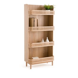 La Redoute Interieurs Wandrek boekenkast in rietwerk, Laora