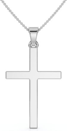 Pompeii3 14k Gold Polished Cross Pendant Necklace & 18 14k Chain