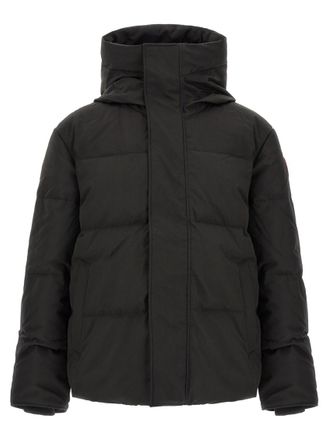 Canada Goose Black Solid Hood Jacket