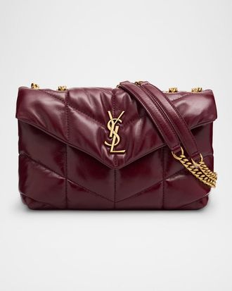 Saint Laurent Toy Puffer Shoulder Bag in Quilted Leather