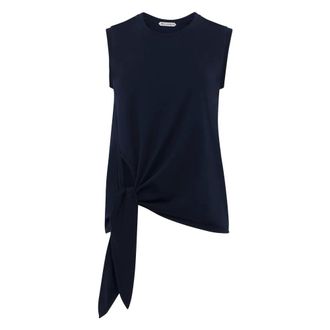 J.W.Anderson Sleeveless Tops, female, Blue, Size: XS Sleeveless Tops