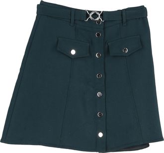 Maje Jibrali minirok met knoopjes in groene polyester