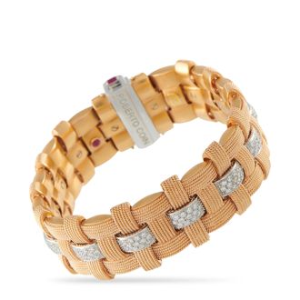 Roberto Coin Appassionata 18K Rose Gold 2.0ct Diamond Bracelet RC20-061926